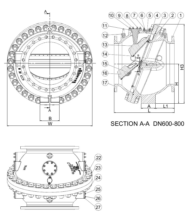 AVK VAN MỘT CHIỀU RECOIL MẶT TỰA KIM LOẠI NHIỀU CỬA