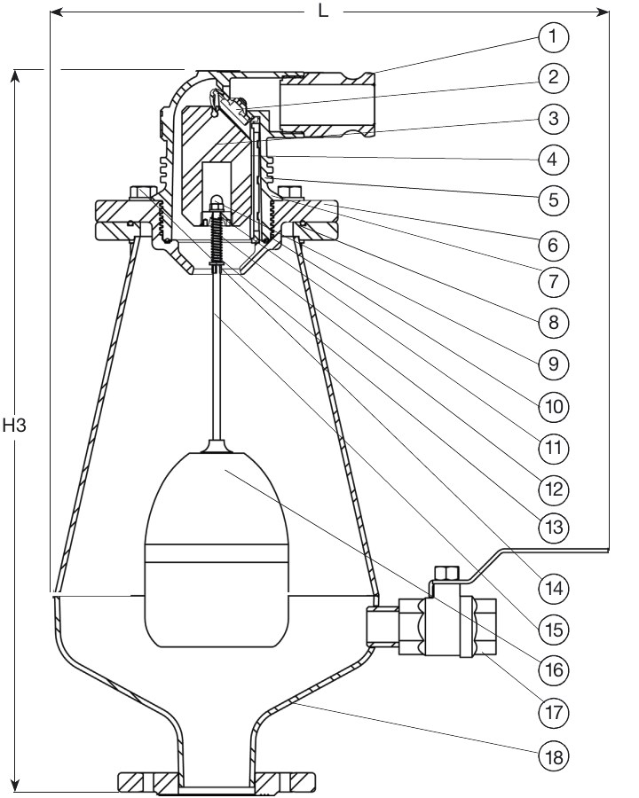 AVK VAN XẢ KHÍ KẾT HỢP, PN16