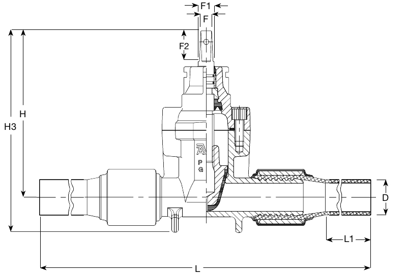 AVK VAN NỐI MẠNG, GANG DẺO, PN16
