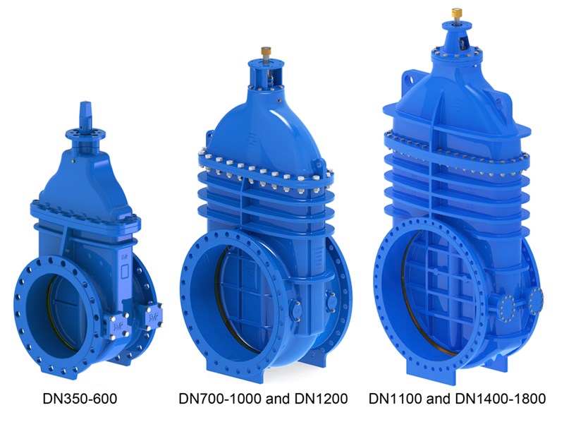 AVK VAN CỔNG MẶT TỰA KIM LOẠI - SERIES 54, MẶT BÍCH, PN10/16