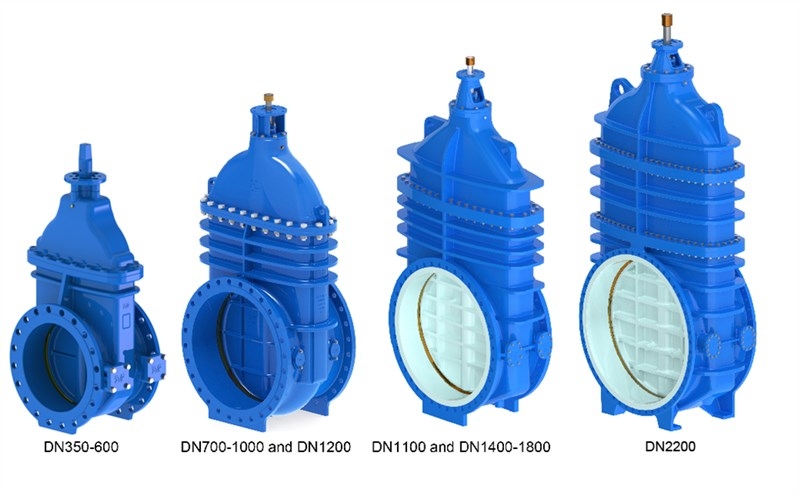 AVK VAN CỔNG DÀNH CHO NƯỚC THẢI SERIES 54 MẶT TỰA KIM LOẠI, MẶT BÍCH, PN10/16