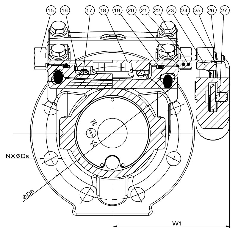 AVK VAN MỘT CHIỀU CÁNH LẬT - SERIES 41- MẶT TỰA ĐÀN HỒI, KÈM CẦN ĐỐI TRỌNG PN10/16