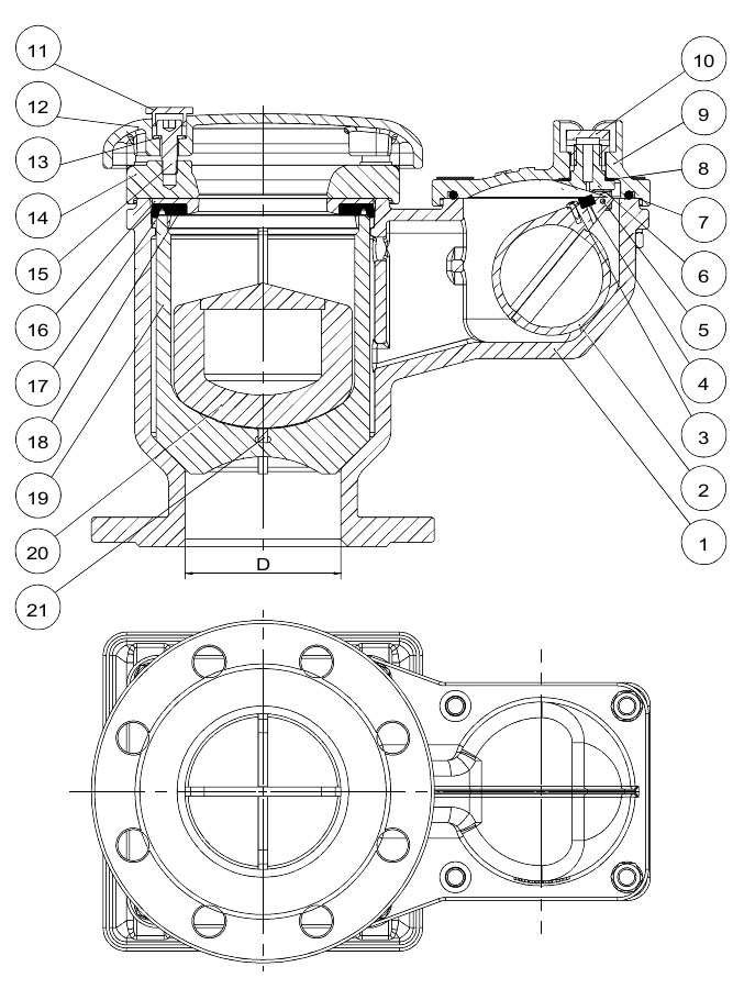 AVK VAN XẢ KHÍ BẦU ĐÔI - SERIES 851 - PN10/16